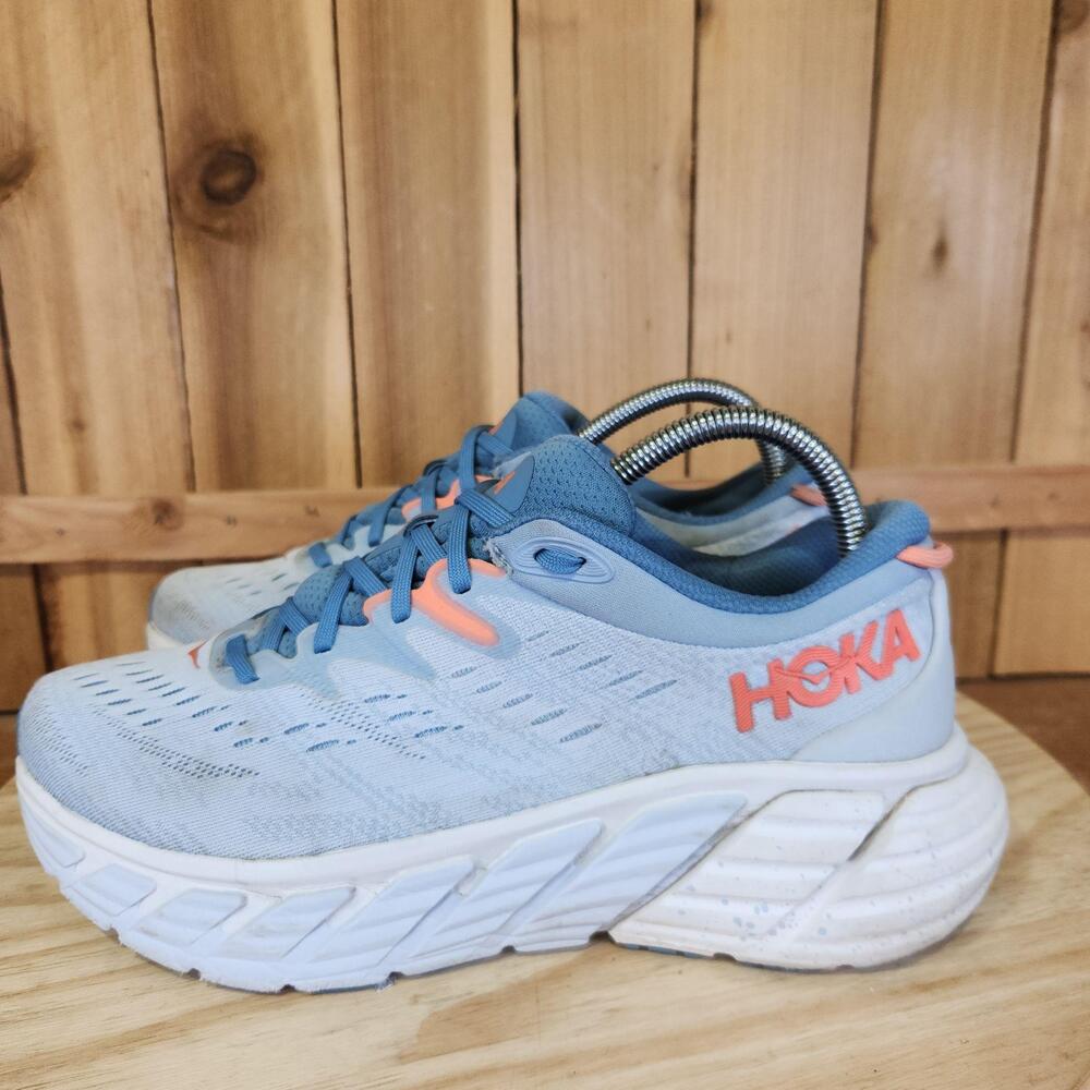Hoka One One Gaviota 4 Shoes Womens 8.5 Blue Mesh Running Sneakers 1123199 BFPA